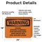 Signmission Ethanol Extremely Flammable Avoid Breathing OSHA Warning Sign, Vinyl Decal, 24in W x 18in L, 2PK OS-2PACK-WS-D-1824-L-12121 - alternate 6